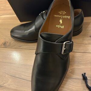 Polo by Ralph Lauren Black Leather Oxfords